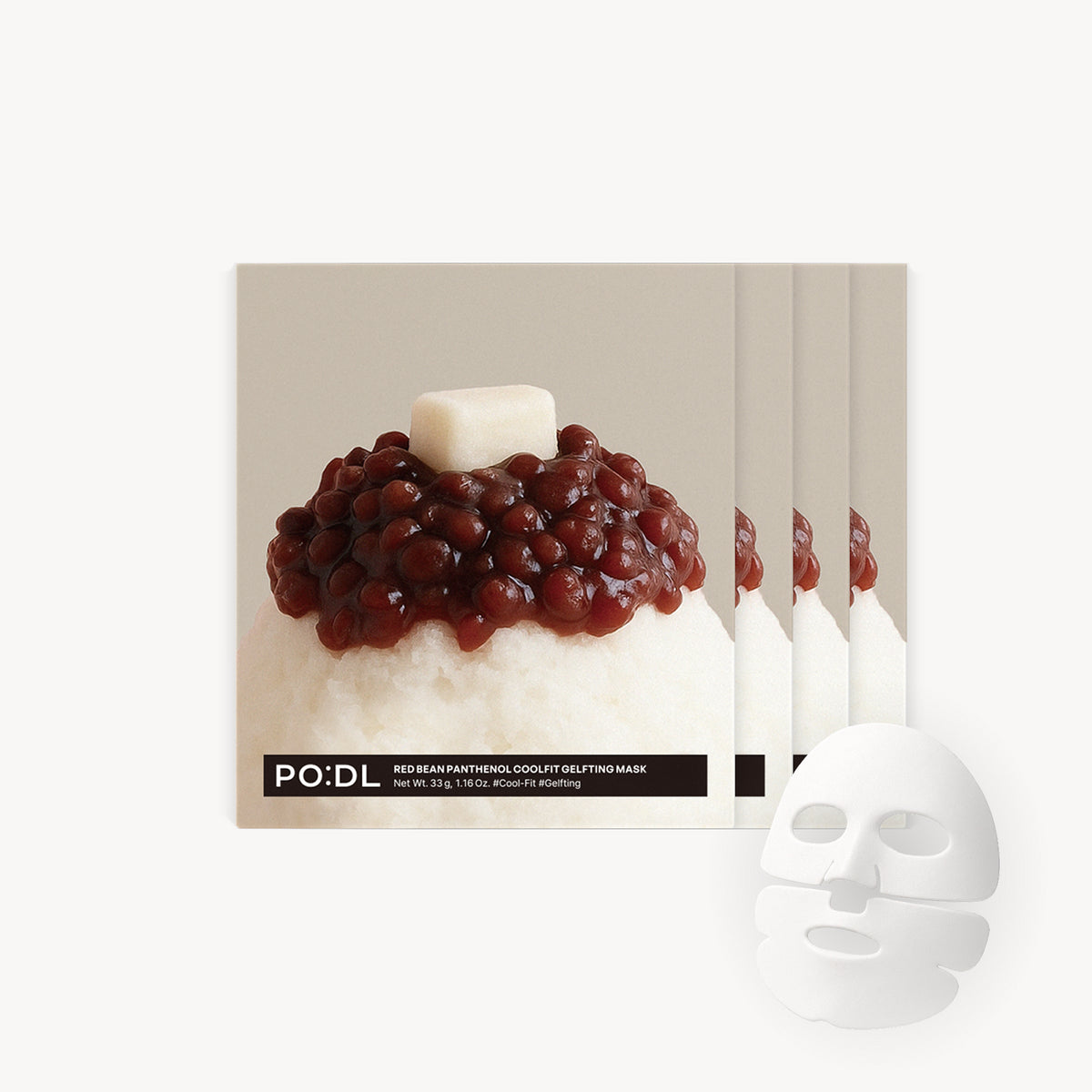 PO: Mascarilla Red Bean Pantenol Coolfit 4 unidades