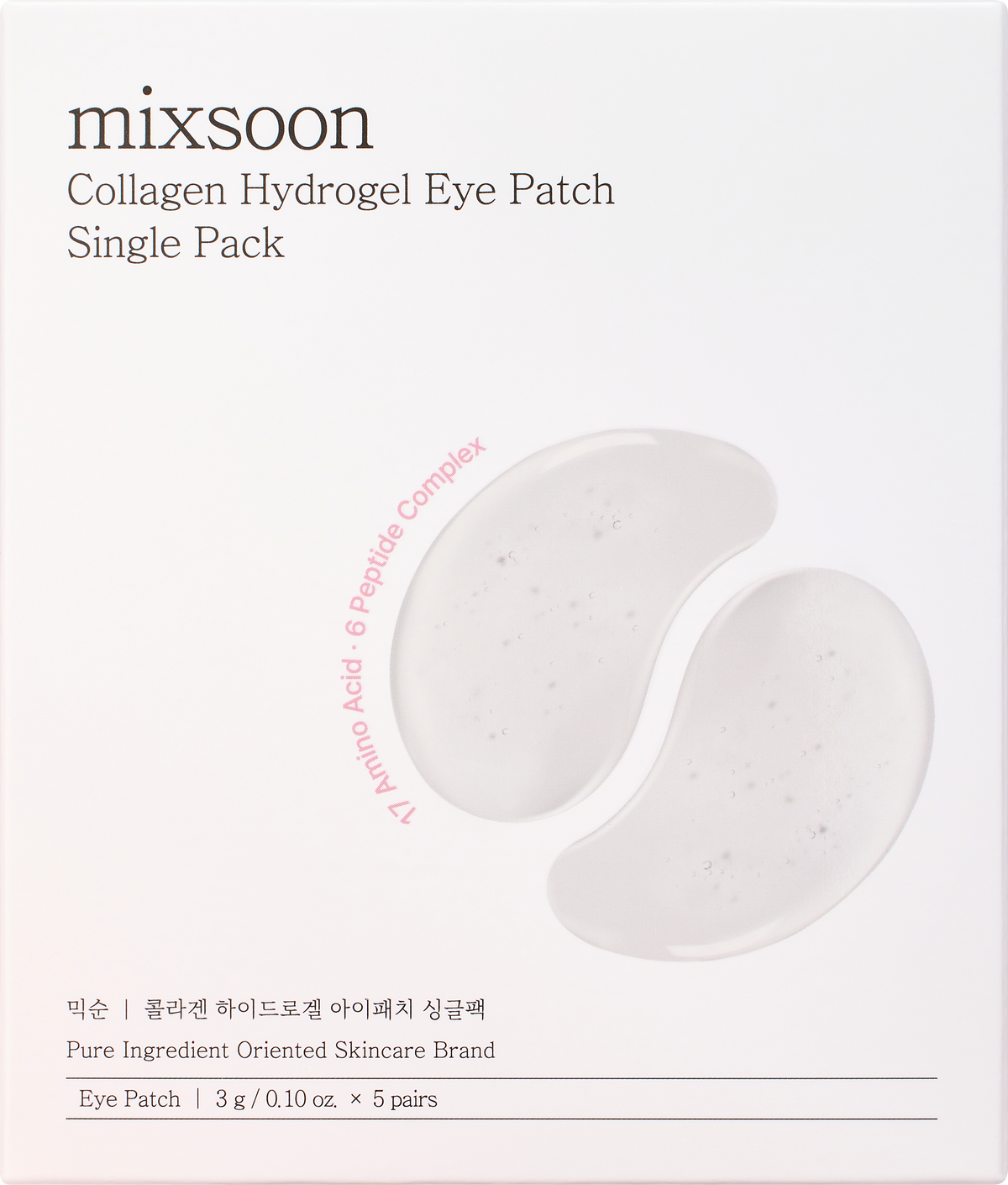 Mixsoon Collagen Hydrogel Eye Patch Paquete Individual